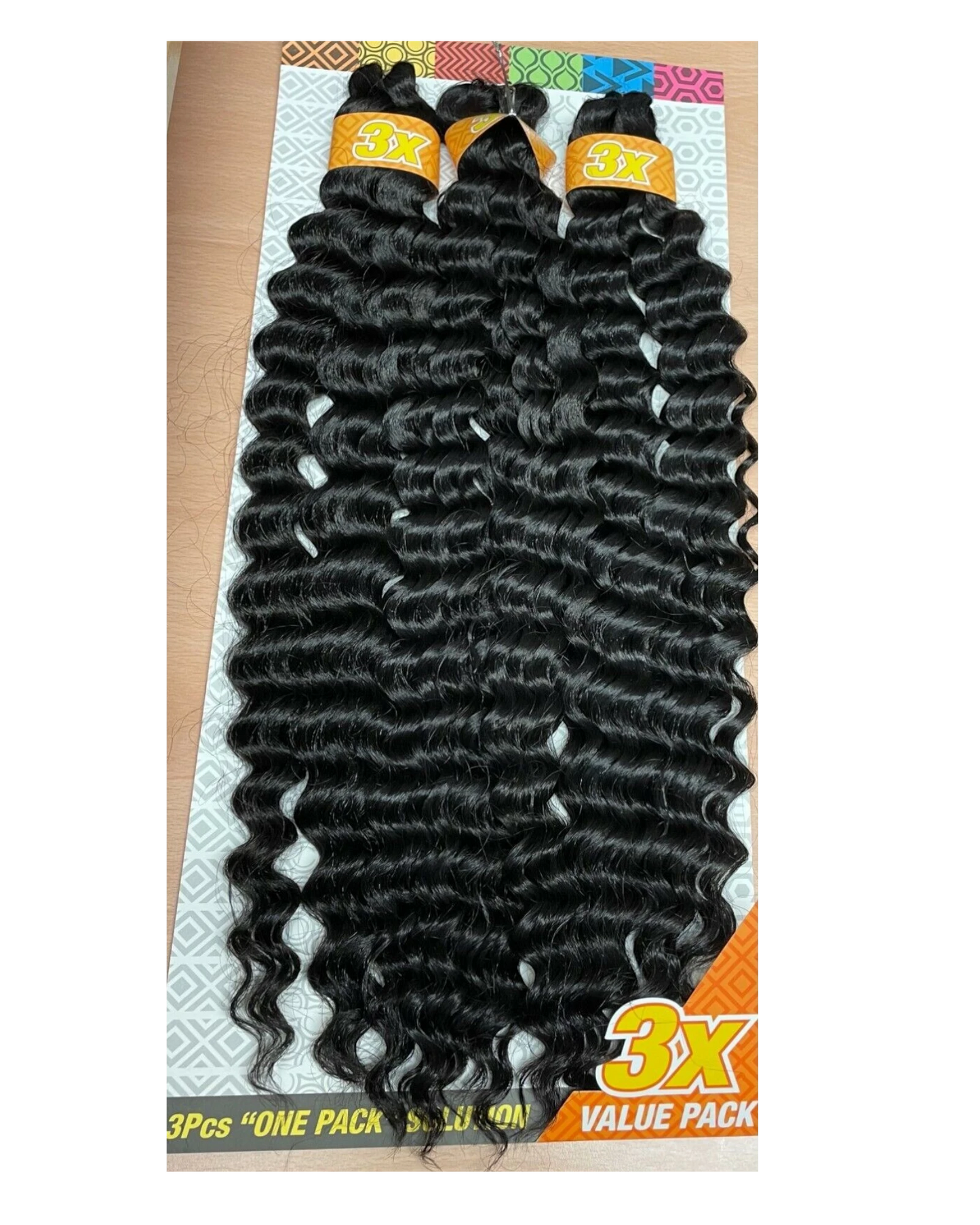 Cherish Synthetic Crochet Braid Hair Extension Handmade  3 x Deep Twist 22"