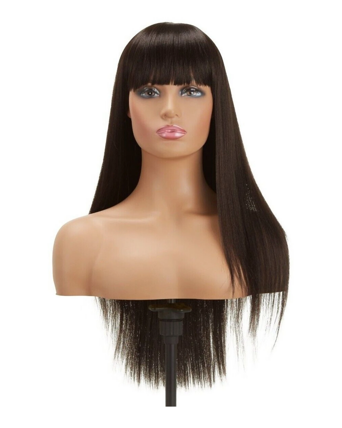 Impression Synthetic Hand Made Long Straight Bangs Hair Wig  Alexandra
