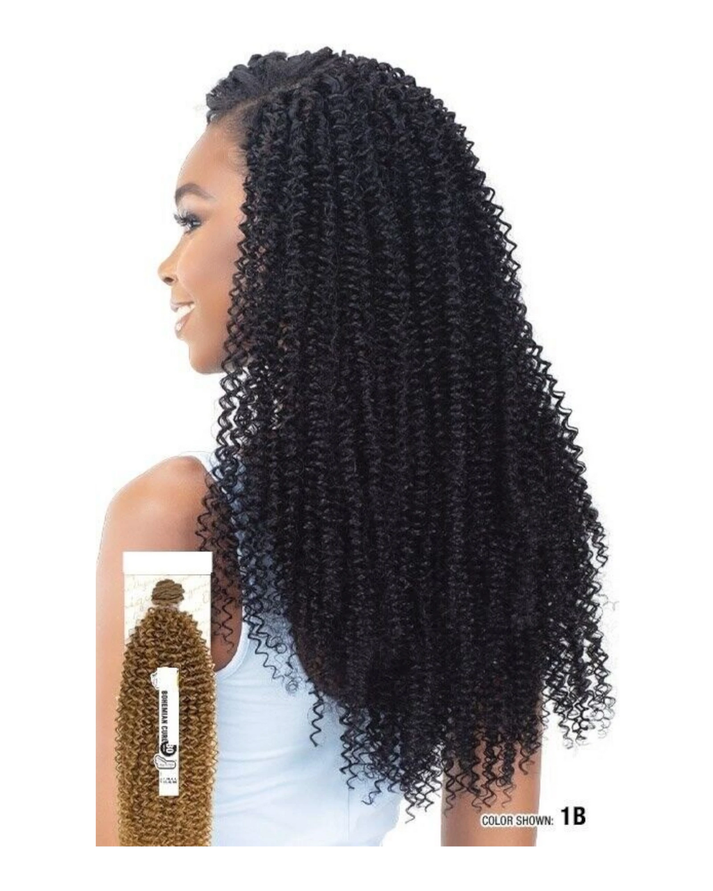 NaturALL SYNTHETIC CURLY HAIR EXTENSION WEAVE - BOHEMIAN CURL WEAVE 30 INCHES