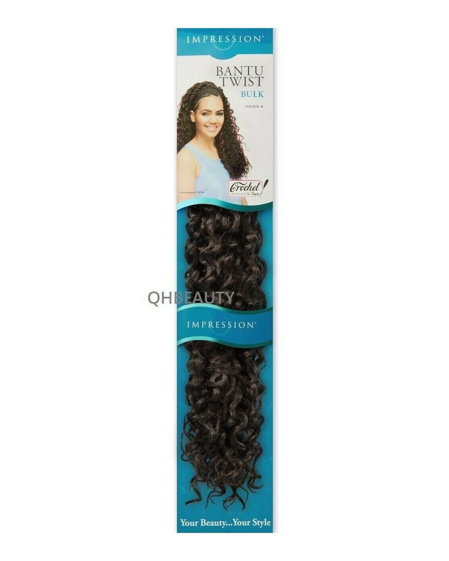 IMPRESSION SYNTHETIC CROCHET BRAIDS HAIR EXTENSIONS - BANTU TWIST BULK