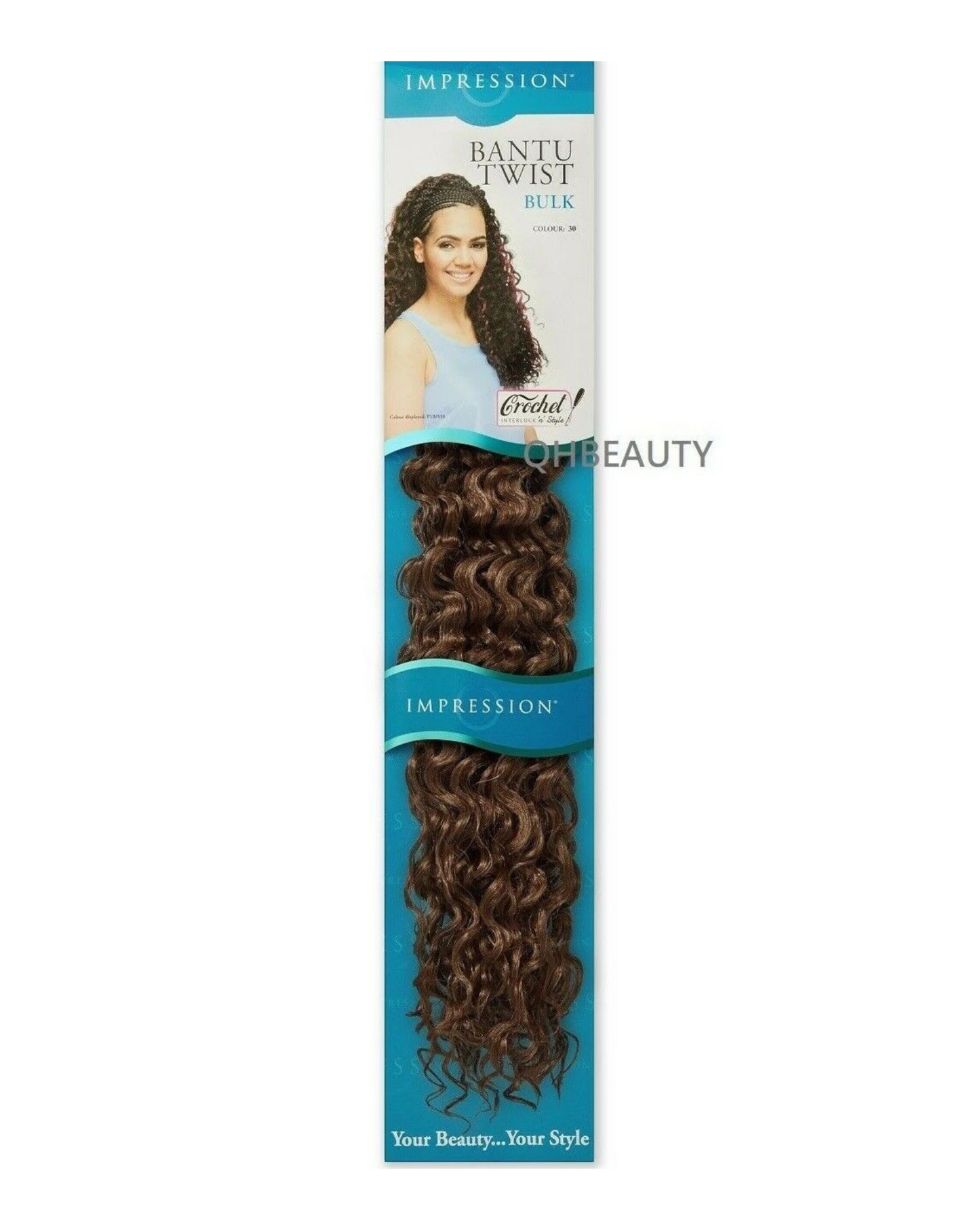 IMPRESSION SYNTHETIC CROCHET BRAIDS HAIR EXTENSIONS - BANTU TWIST BULK