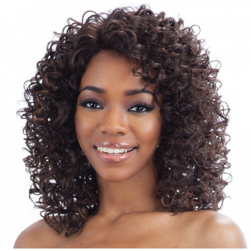 FREETRESS EQUAL SYNTHETIC DEEP INVISIBLE L PART LACE CURLY HAIR WIG JAYMIE