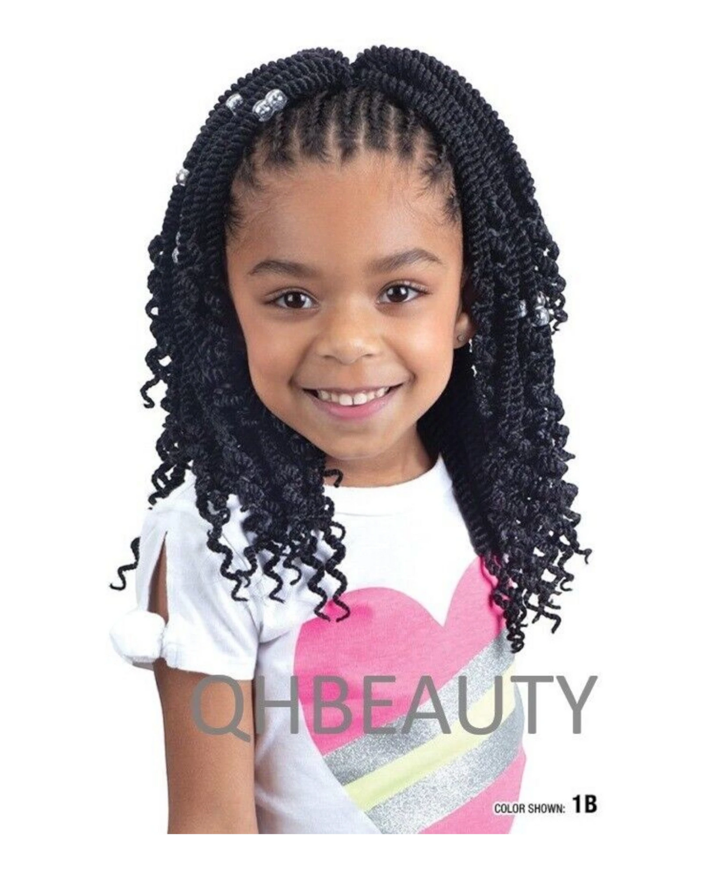 CHERISH SYNTHETIC JUNIOR KIDS BRAID HAIR EXTENSION - SENEGAL TWIST WITH CURLS 8