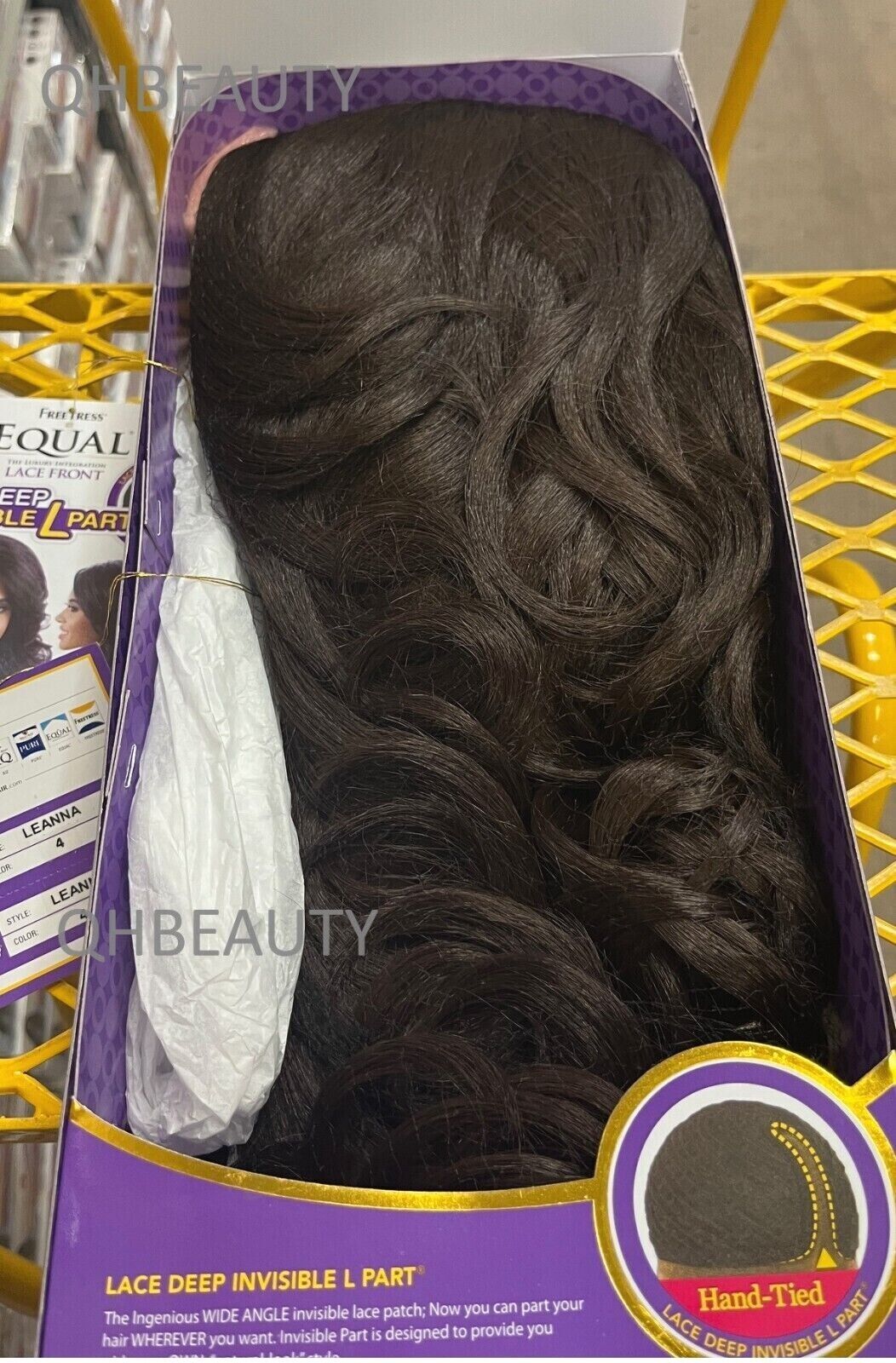 FREETRESS SYNTHETIC EQUAL LACE FRONT DEEP INVISIBLE L PART HAIR WIG - LEANNA