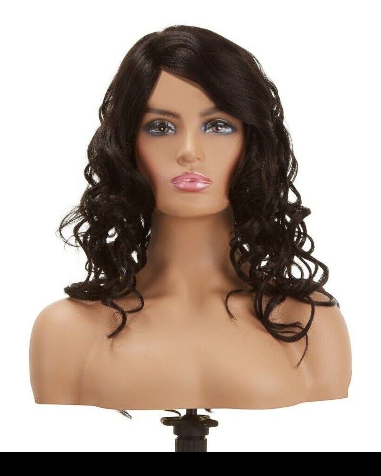 Impression Synthetic Invisible Part Lace Front Long Curly Hair Wig Alexis