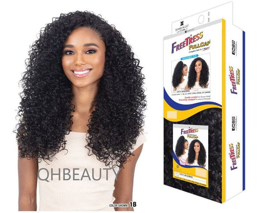 Freetress Equal Synthetic Drawstring Full cap Curly Hair Wig - CRETA GIRL (LONG)