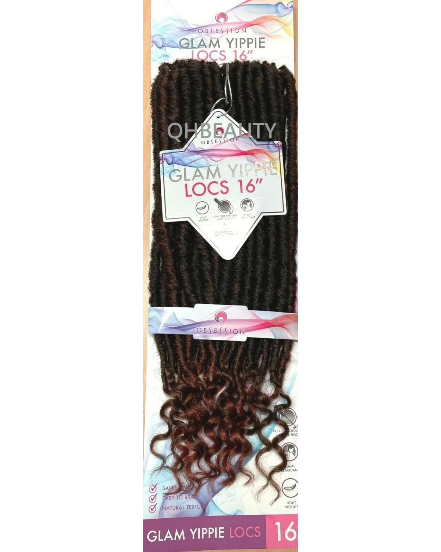 Obsession Synthetic Crochet Braid Hair Extension - Glam Yippie Locs 16 Inch