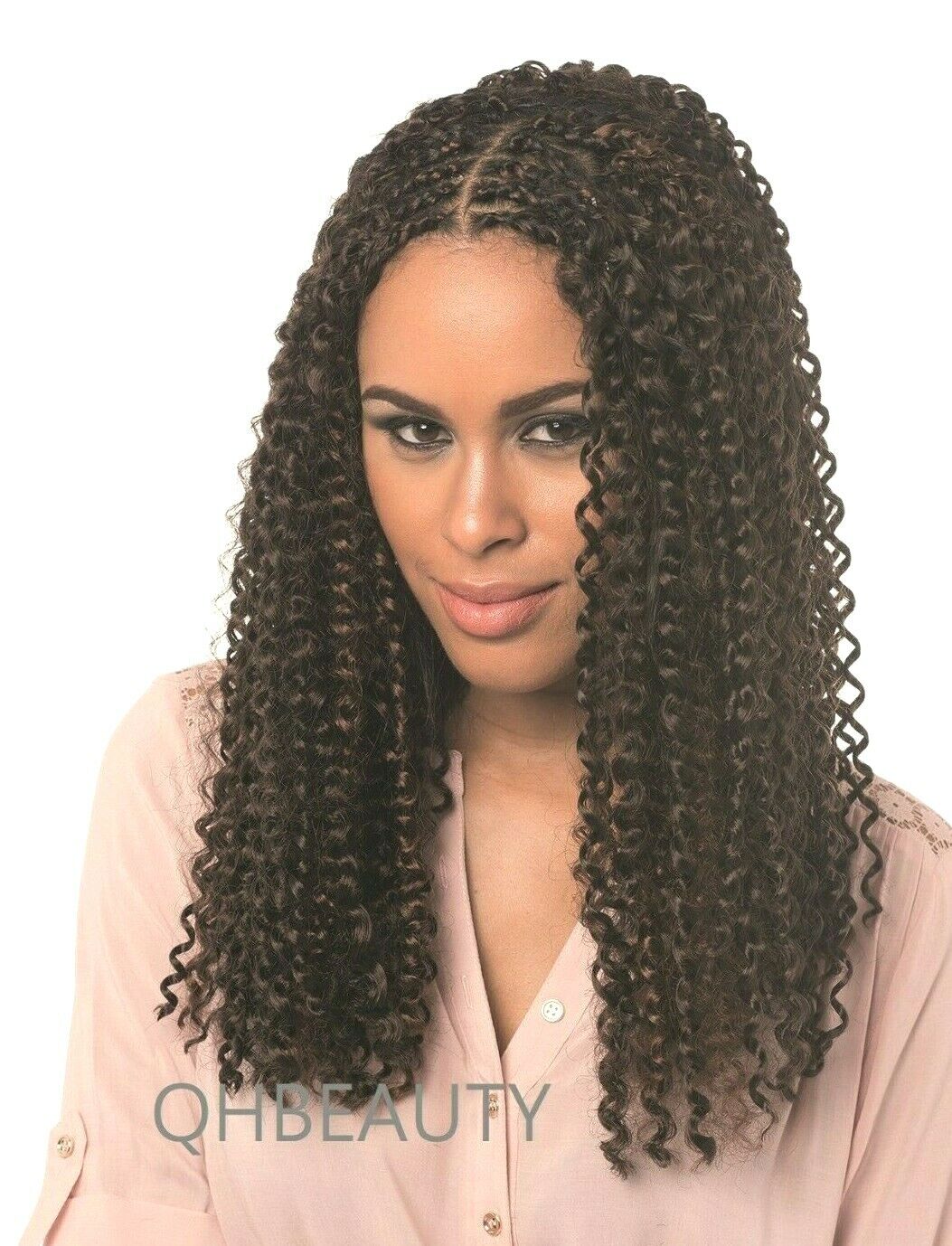 IMPRESSION SYNTHETIC CROCHET CURLY BRAID HAIR EXTENSION - BOHEMIAN 20 INCHS