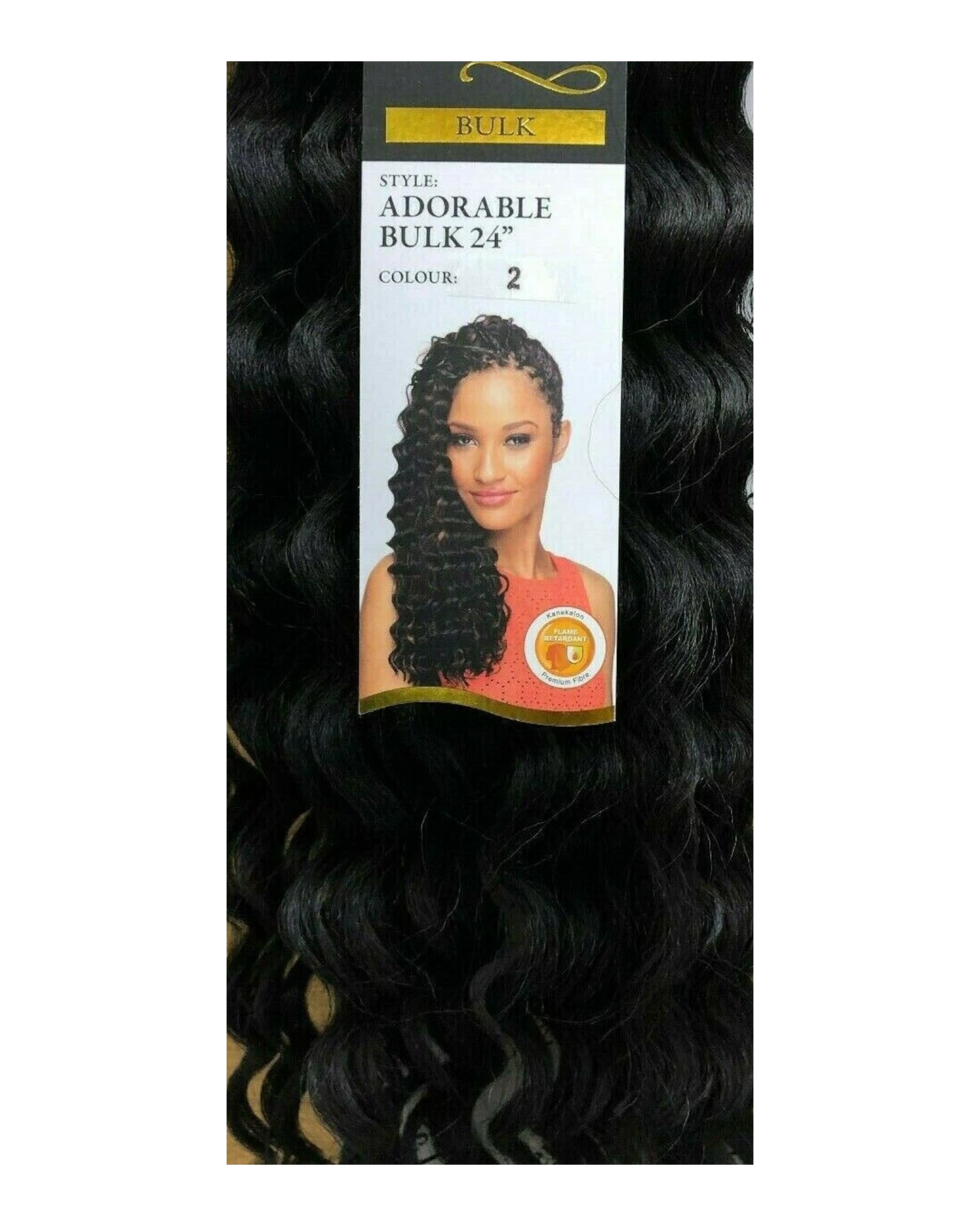CHERISH SYNTHETIC LONG CURLY HAIR EXTENSION CROCHET BRAIDS - ADORABLE 24 inch7.99