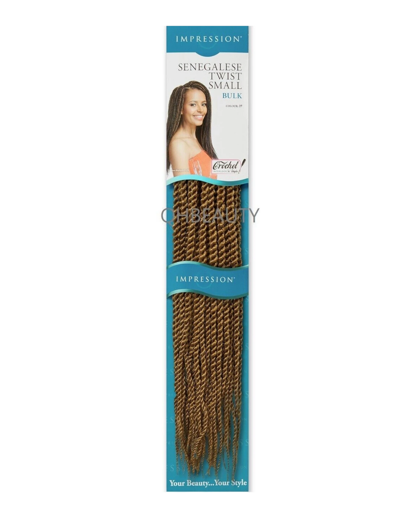 IMPRESSION SYNTHETIC HAIR EXTENSION BRAIDS - SENEGALESE TWIST SMALL BULK