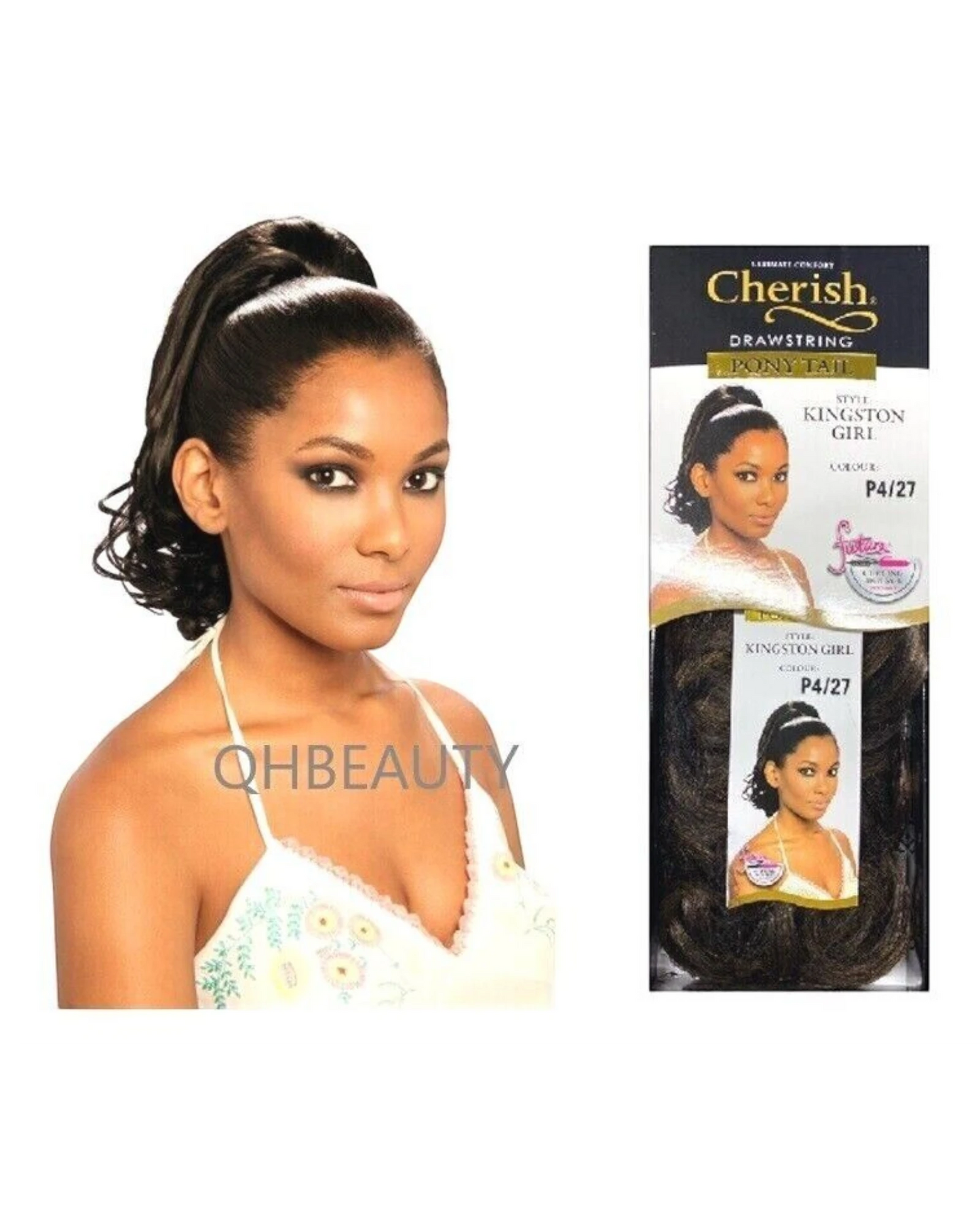 Cherish Synthetic Drawstring Curly Hair Extension Ponytail - Kingston Girl