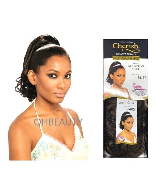 Cherish Synthetic Drawstring Curly Hair Extension Ponytail - Kingston Girl