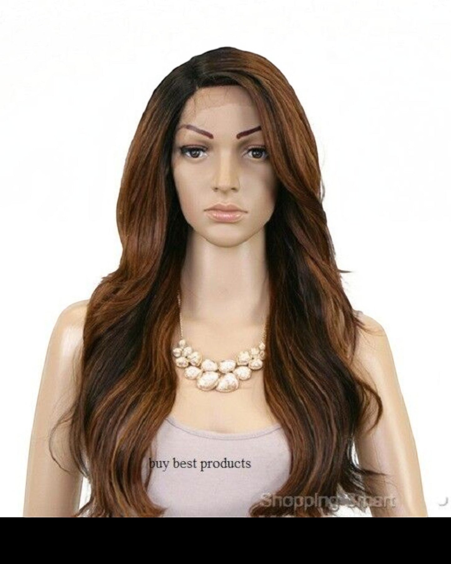 FreeTress Equal Synthetic Brazilian Natural L Part Lace Front Hair Wig - Danity