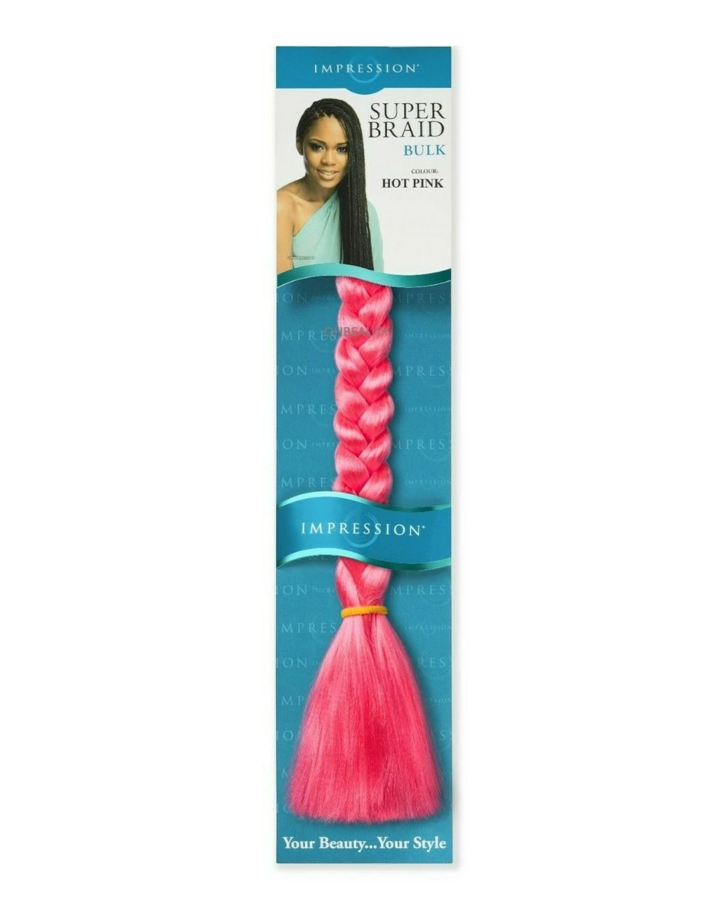 Impression Synthetic Natural Long Ultra Crochet Hair Extensions Super Braid 86"