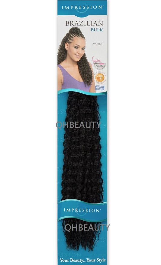 IMPRESSION SYNTHETIC CROCHET LONG HAIR EXTENSION BRAIDS - BRAZILIAN 20 INCH