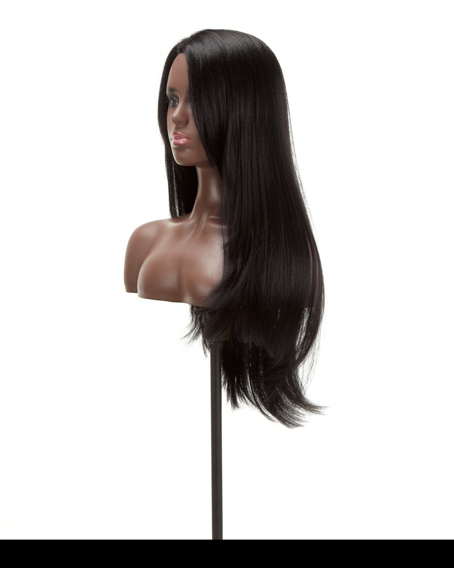 Impression Synthetic Invisible Part Long Straight Lace Front Hair Wig - Destiny