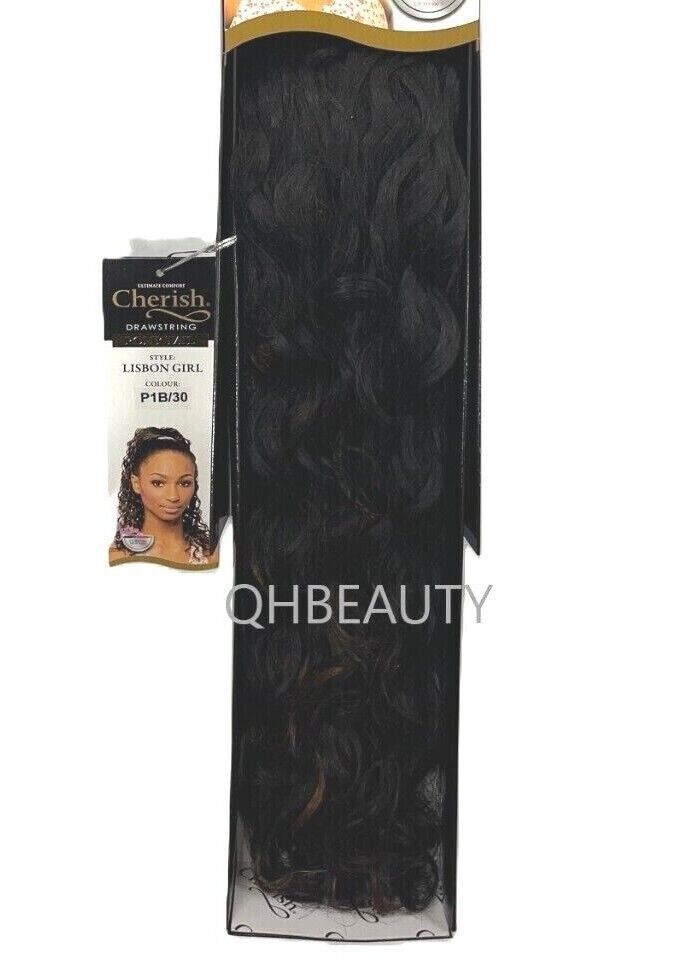 Cherish Synthetic Drawstring Curly Hair Extension Ponytail - Lisbon Girl
