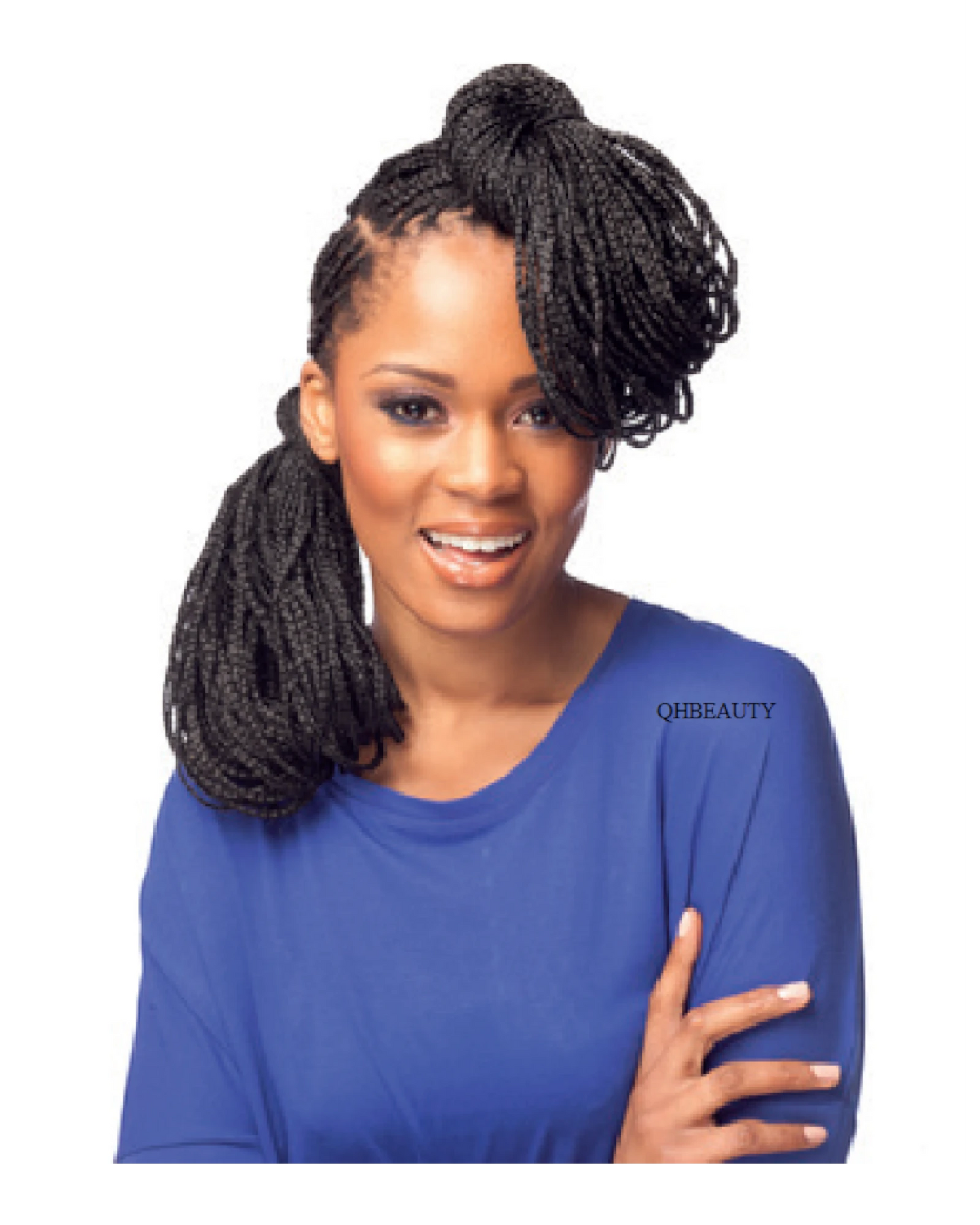 Impression Synthetic Natural Long Ultra Crochet Hair Extensions Super Braid 86"