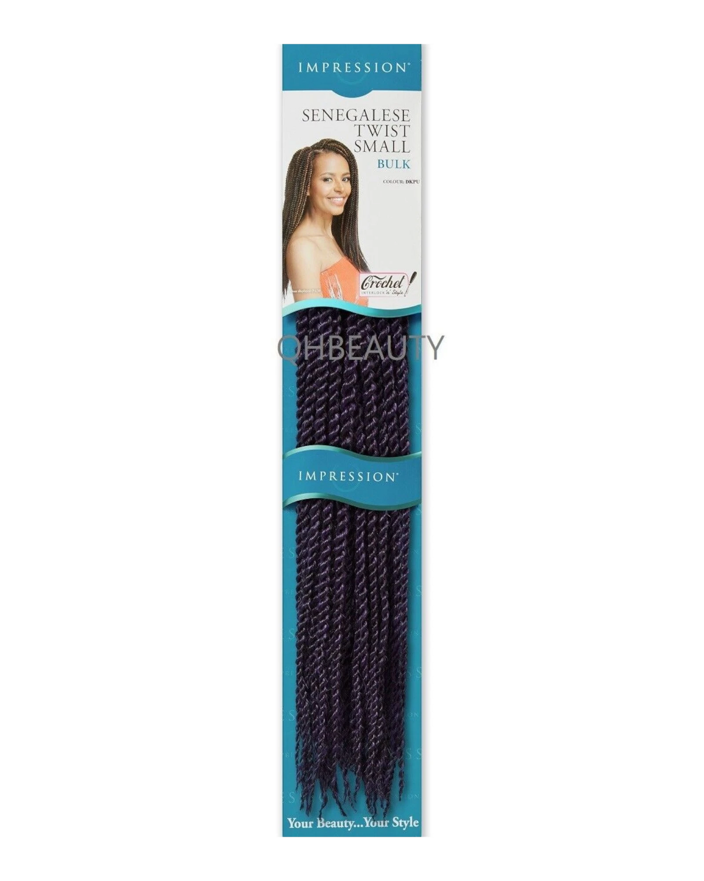 IMPRESSION SYNTHETIC HAIR EXTENSION BRAIDS - SENEGALESE TWIST SMALL BULK