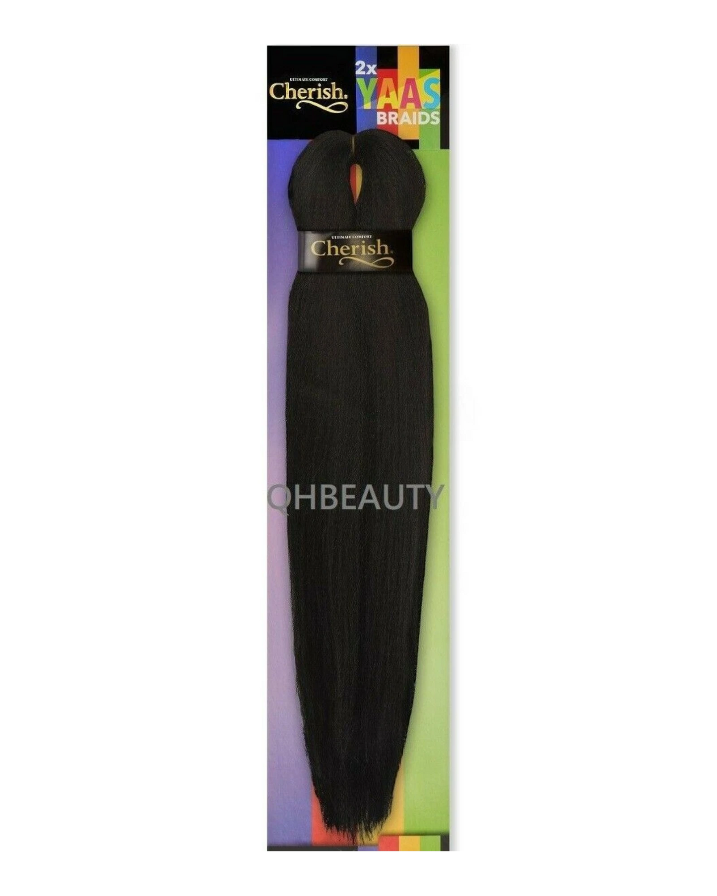 CHERISH SYNTHETIC YAKY LONG STRAIGHT HAIR EXTENSIONS 2 X YAAS BRAIDS 20'' - 28''