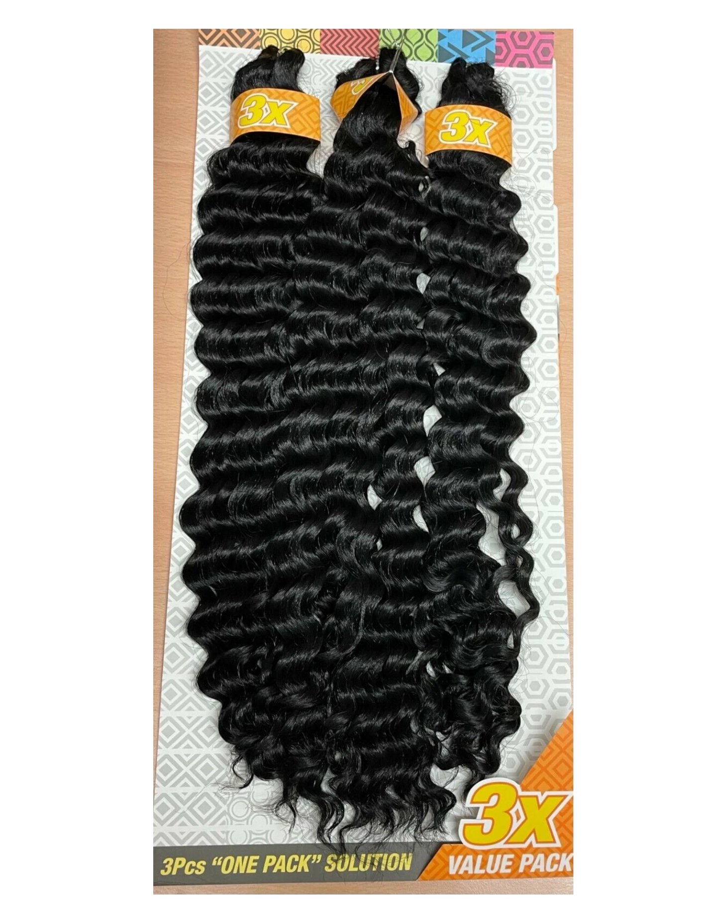 Cherish Synthetic Crochet Braid Hair Extension Handmade  3 x Deep Twist 22"