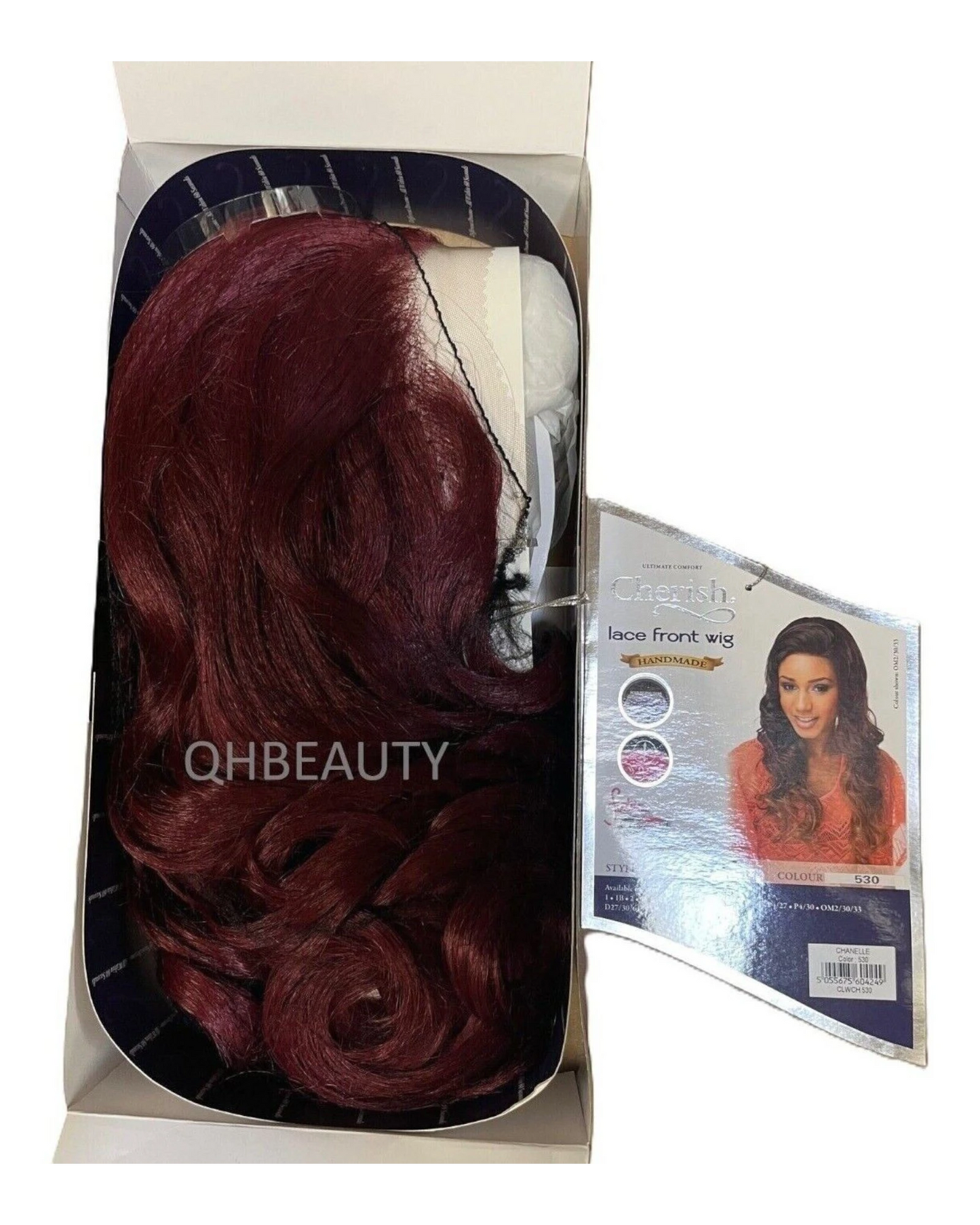 Cherish Synthetic Wider Lace Front Hand Made Long Curly Hair Wig - Chanelle