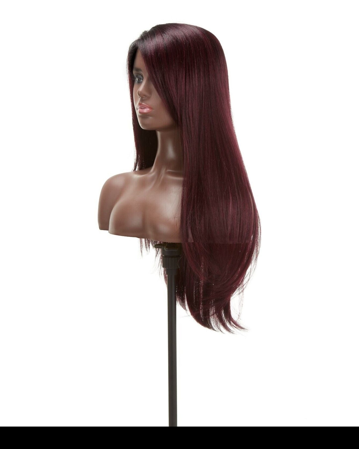 Impression Synthetic Invisible Part Long Straight Lace Front Hair Wig - Destiny