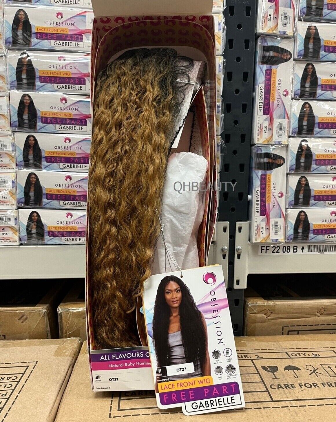 Obsession Synthetic Lace Front Free Part Natural Curly Hair Wig - GABRIELLE