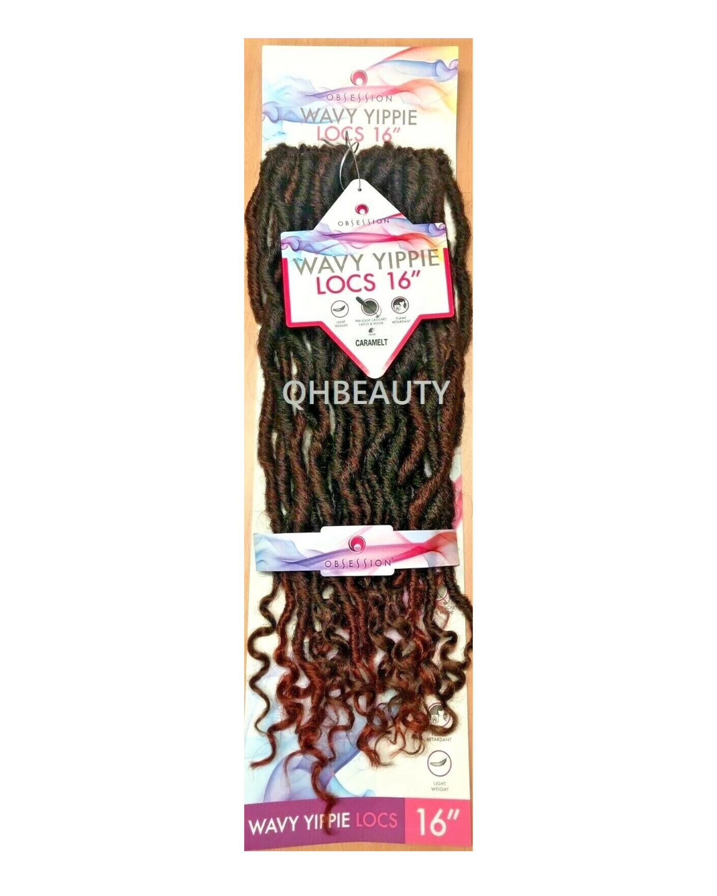 Obsession Synthetic Crochet Braid Hair Extension - Wavy Yippie Locs 16 INCH