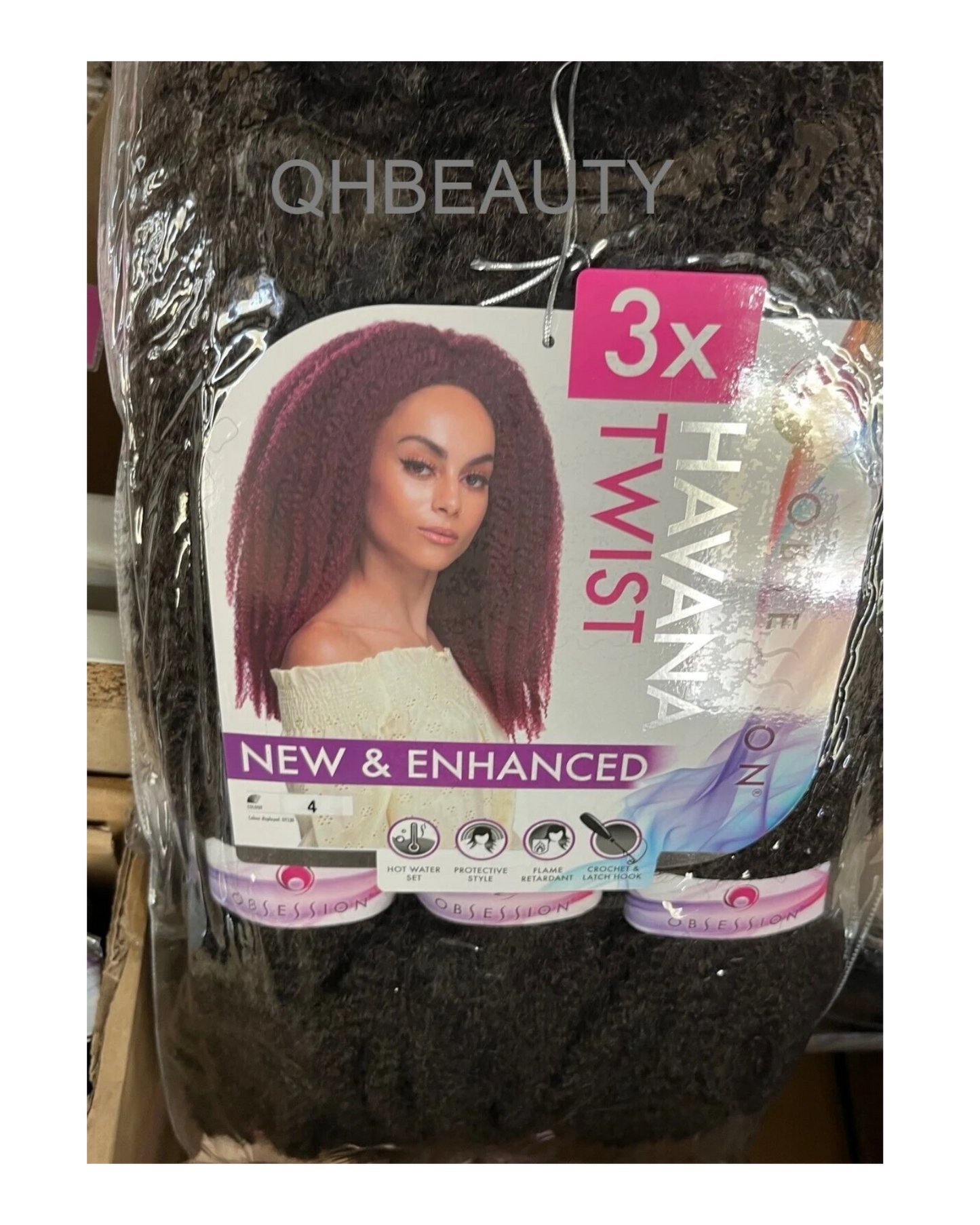 Obsession Synthetic Crochet Afro Cuban Braid Hair Extension - Havana Twist