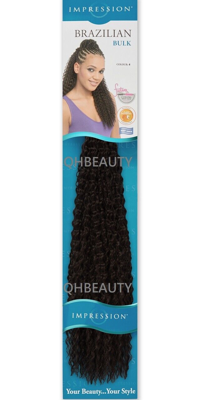 IMPRESSION SYNTHETIC CROCHET LONG HAIR EXTENSION BRAIDS - BRAZILIAN 20 INCH