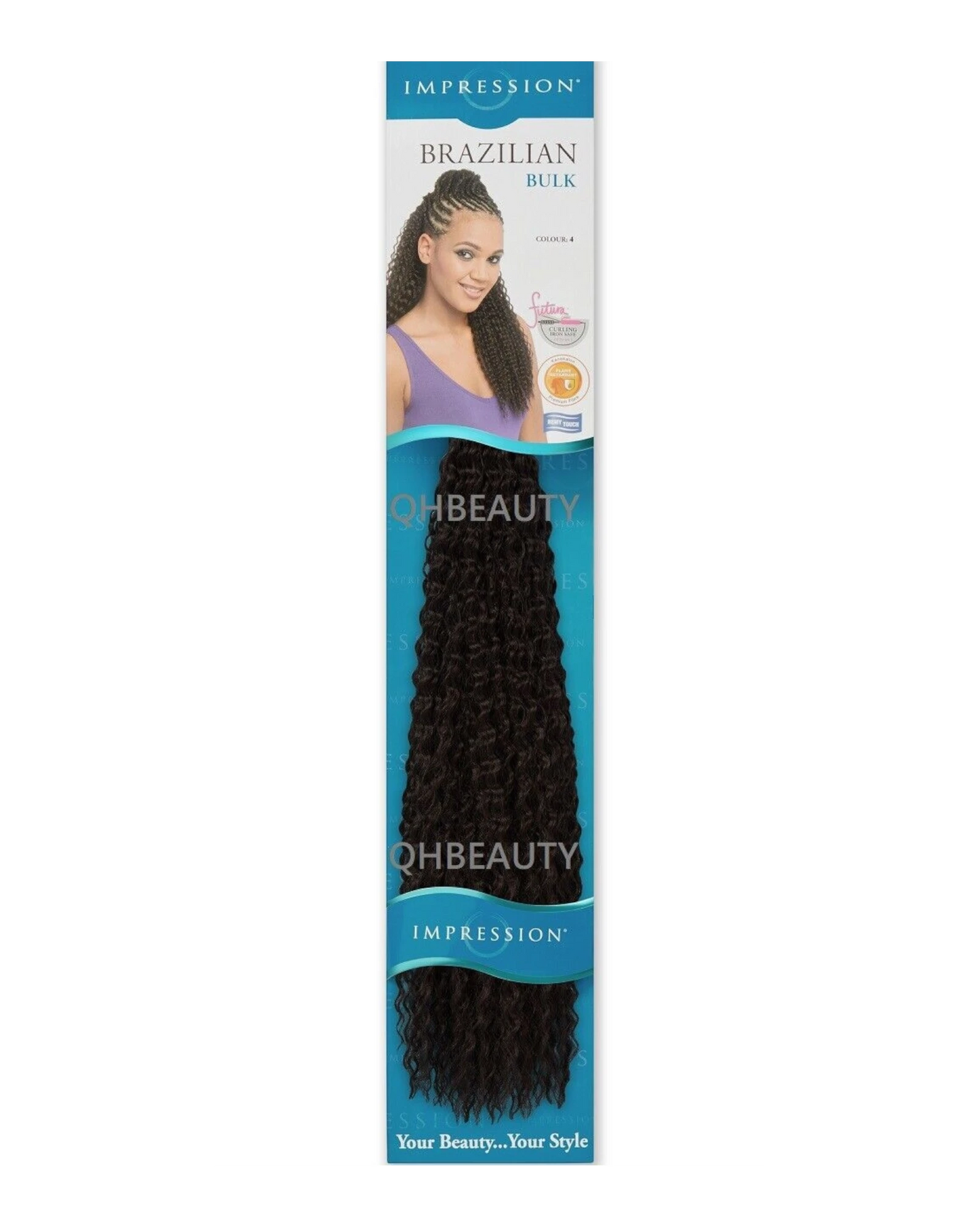 IMPRESSION SYNTHETIC CROCHET LONG HAIR EXTENSION BRAIDS - BRAZILIAN 20 INCH