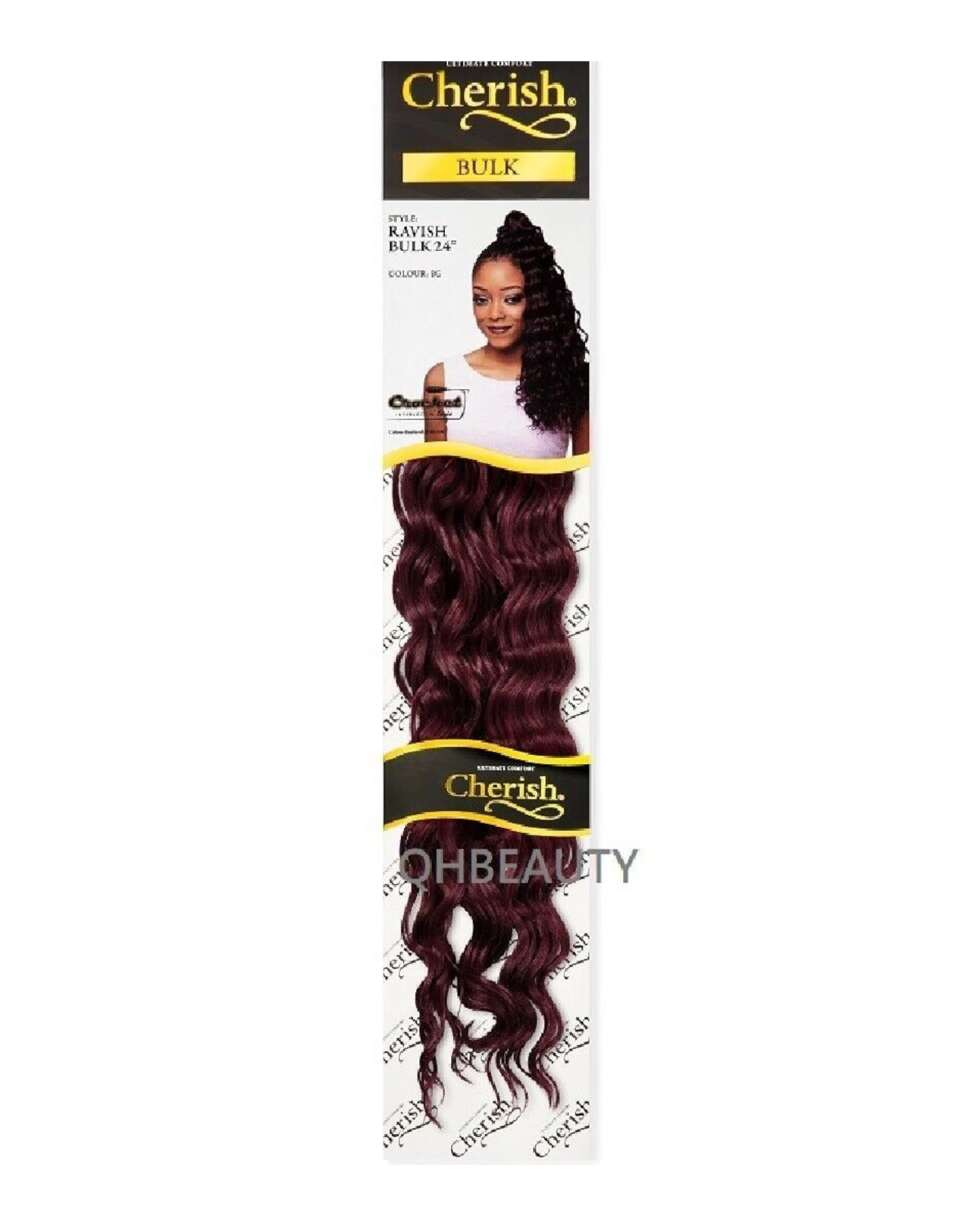 CHERISH SYNTHETIC CROCHET LONG CURLY HAIR EXTENSION BRAIDS - RAVISH 24 inch