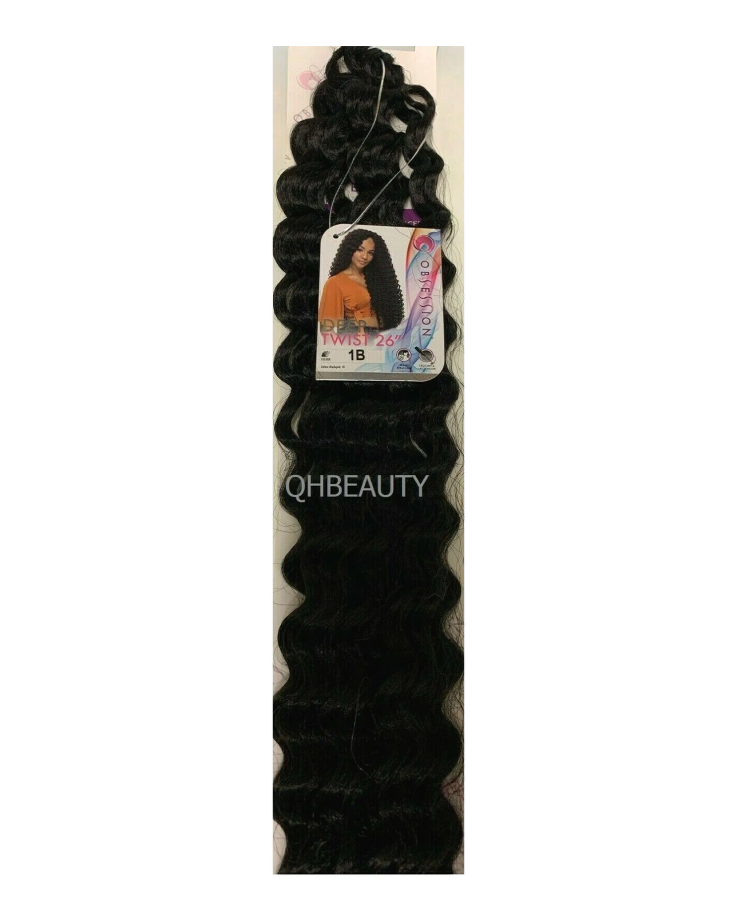 Obsession Synthetic long Curly Crochet Braid Hair Extension - Deep Twist 26 inch