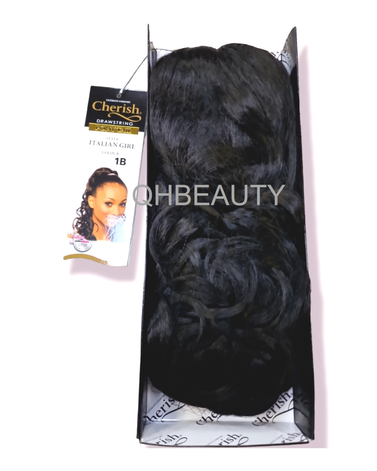 Cherish Synthetic Drawstring Long Curly Ponytail Hair Extension - ITALIAN GIRL