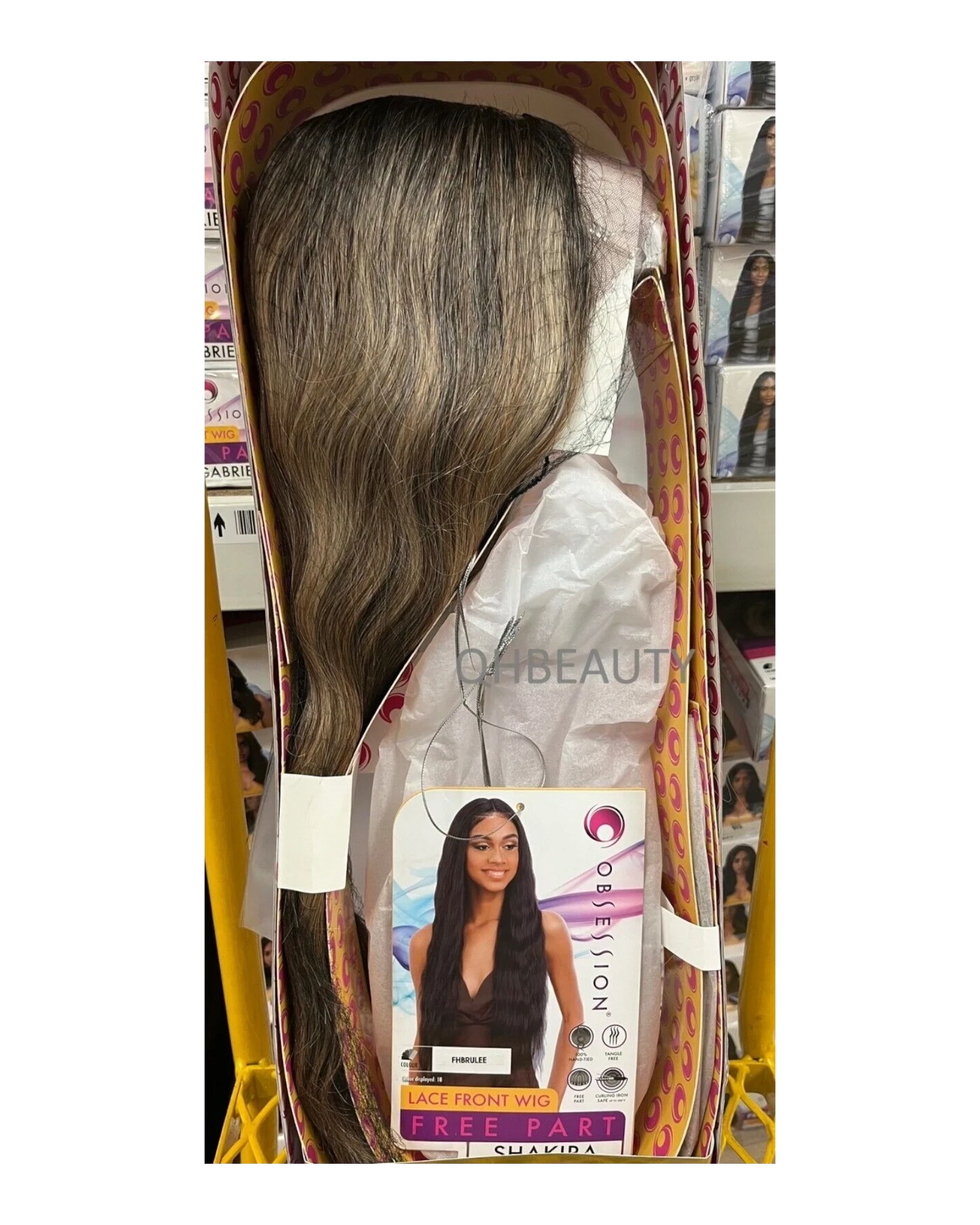 Obsession Synthetic Lace Front Free Part 100 % Hand Tied long Hair Wig - SHAKIRA