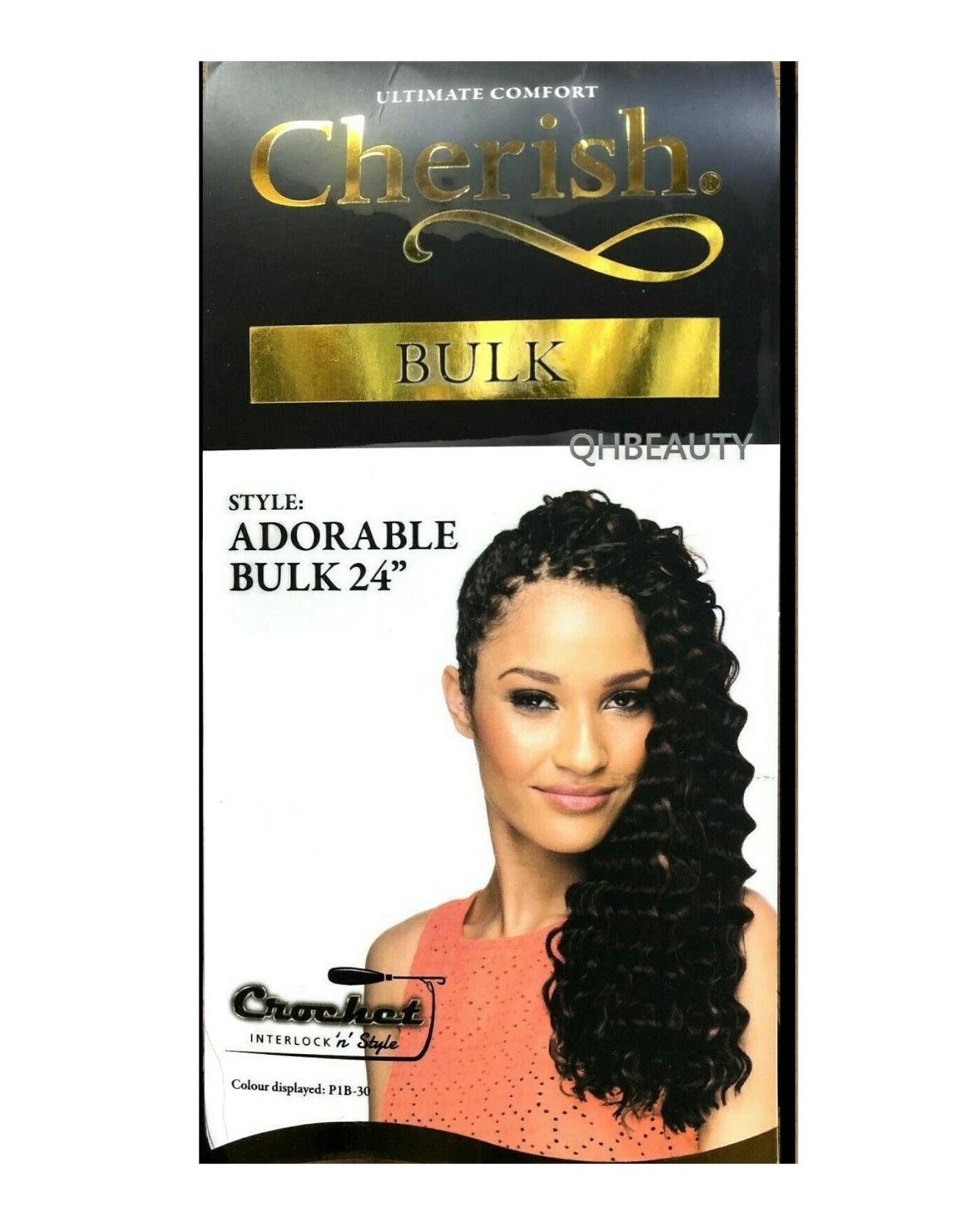 CHERISH SYNTHETIC LONG CURLY HAIR EXTENSION CROCHET BRAIDS - ADORABLE 24 inch7.99