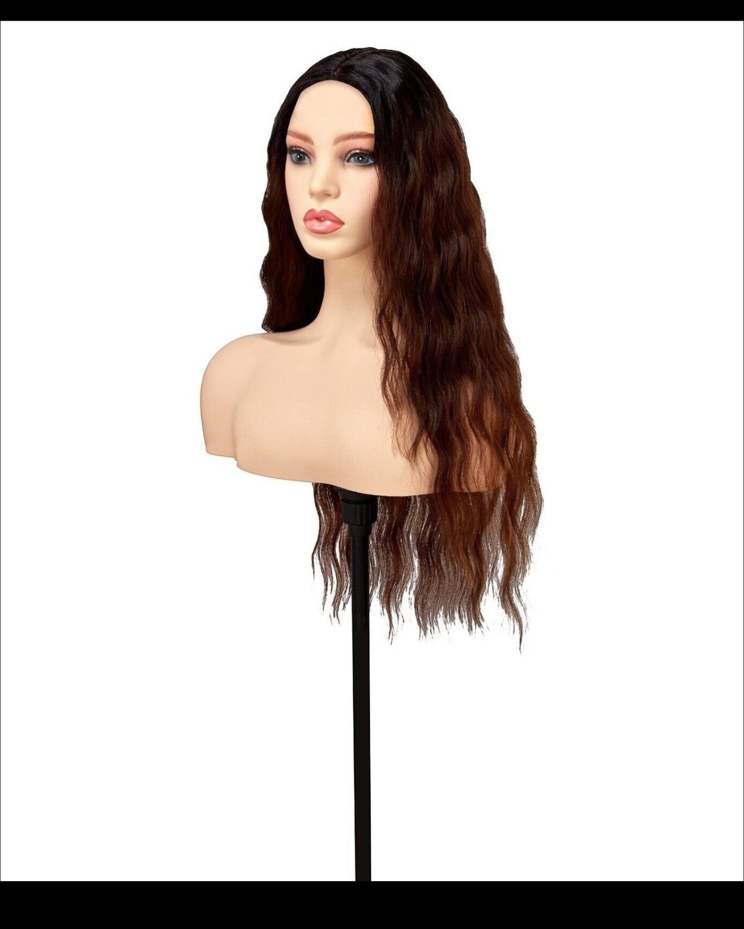 OBSESSION LACE FRONT HUMAN HAIR FUSION NATURAL BODWAVE CURLY HAIR WIG - CHELSEA
