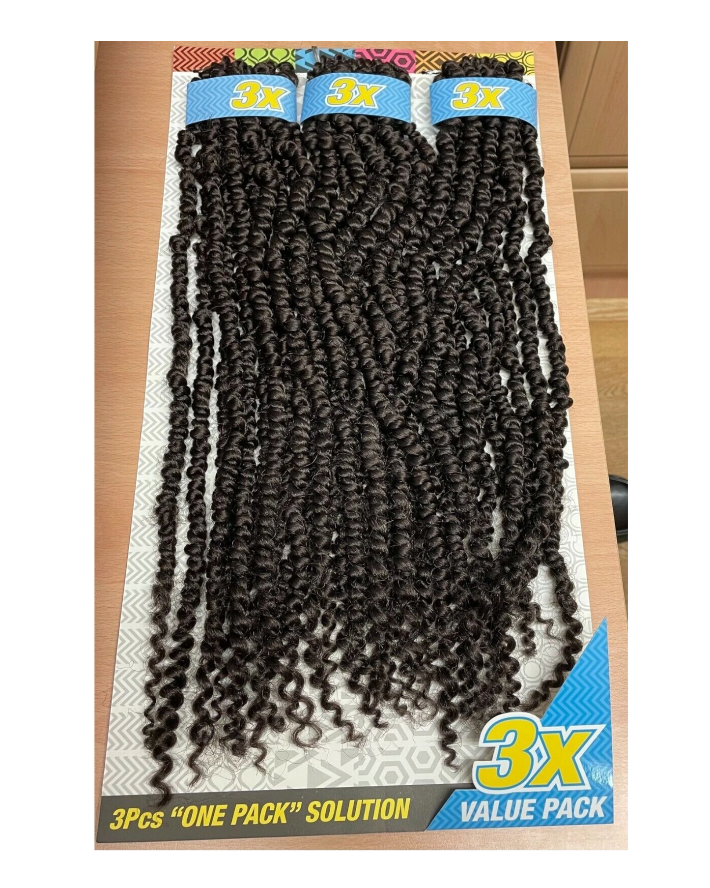 Cherish Synthetic Crochet Braid Hair Extension Handmade  3 x Passion Twist 18"