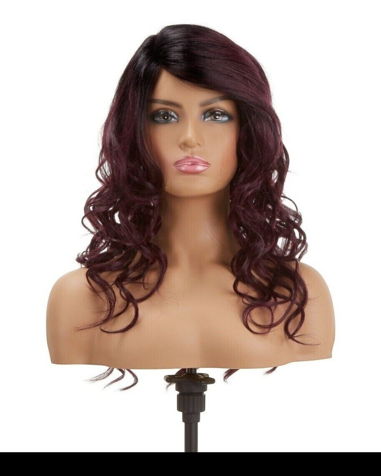Impression Synthetic Invisible Part Lace Front Long Curly Hair Wig Alexis