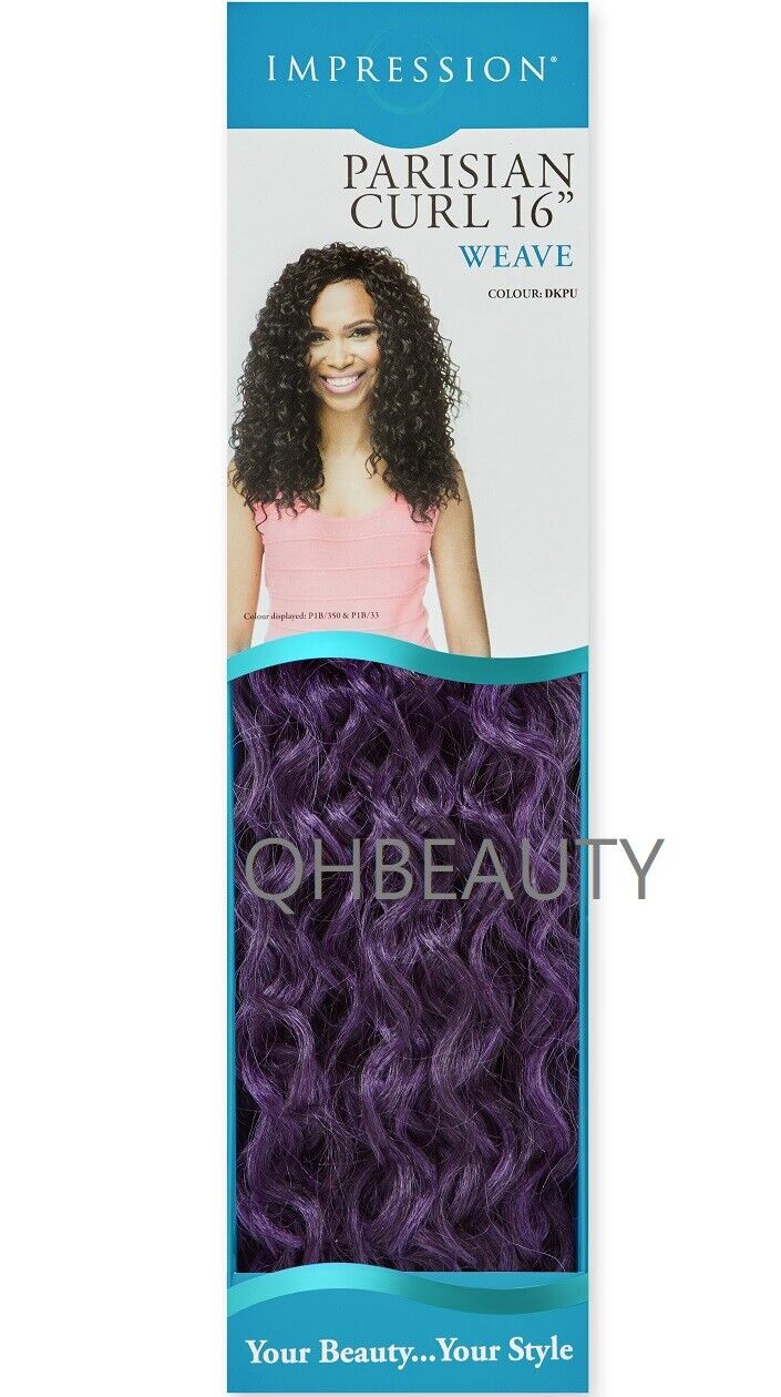 IMPRESSION LONG CURLY SYNTHETIC HAIR EXTENSION WEAVE - PARISIAN CURL 16 INCH