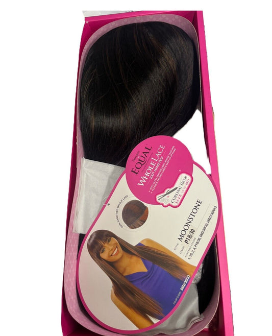 FreeTress Synthetic Equal  Hand Tied Whole Lace straight hair Wig - MOONSTONE