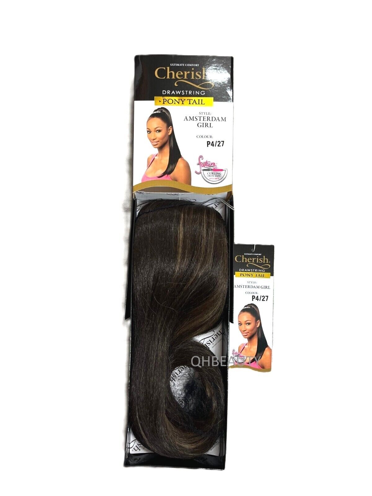 Cherish Synthetic Straight Drawstring Long Natural Ponytail - Amsterdam Girl