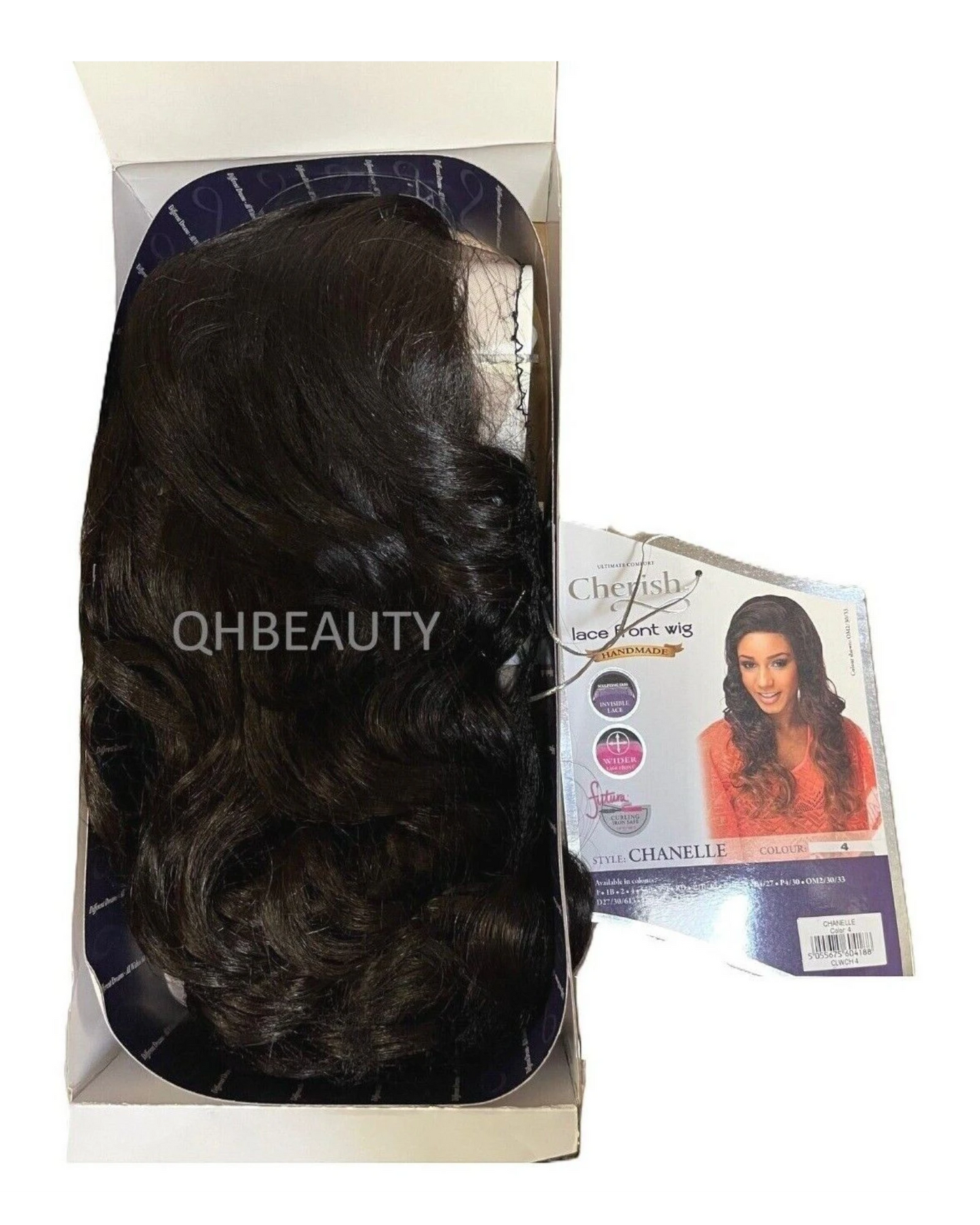 Cherish Synthetic Wider Lace Front Hand Made Long Curly Hair Wig - Chanelle