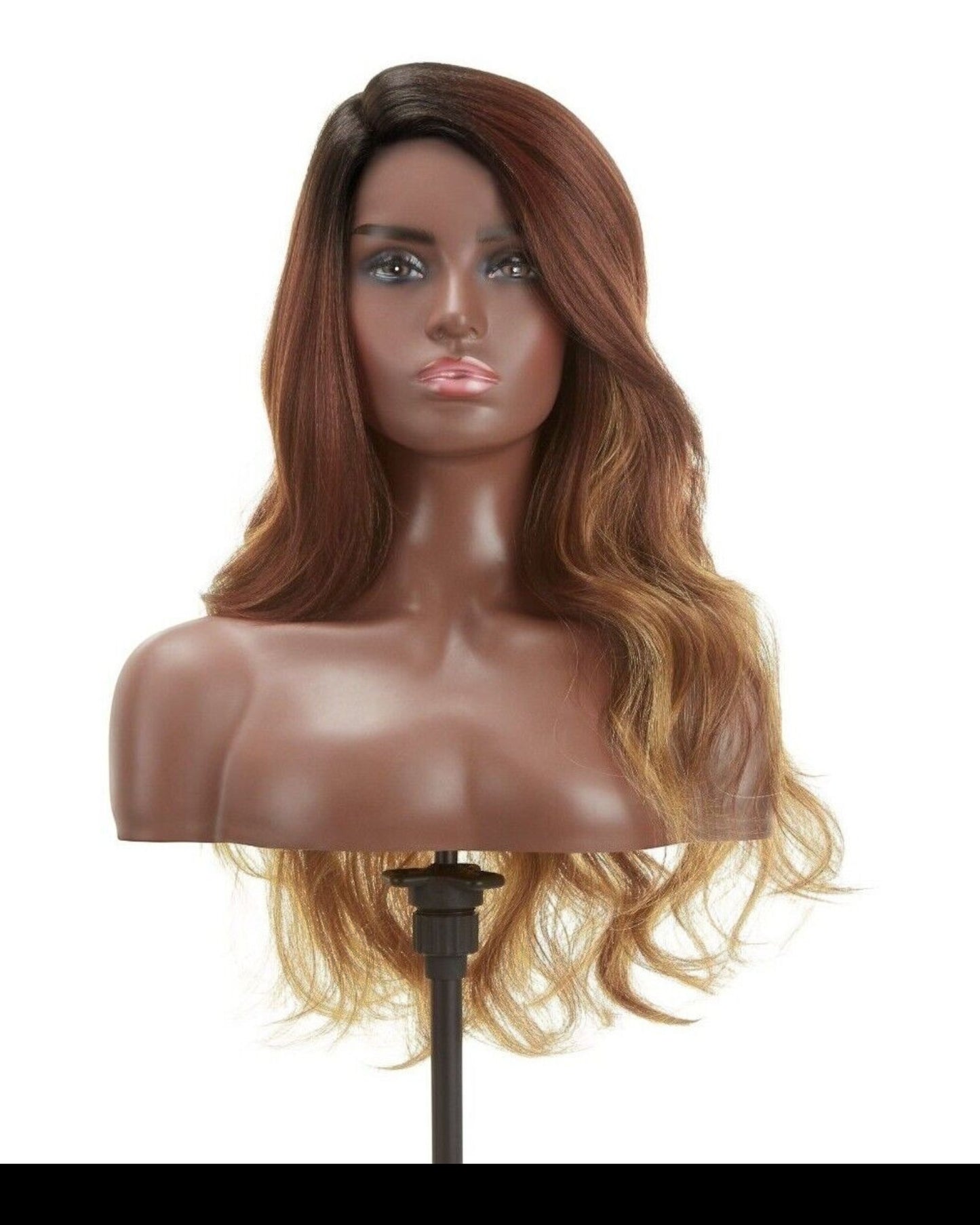 Impression Synthetic Invisible L Part Lace Curly Long Hair Wig - Daisy