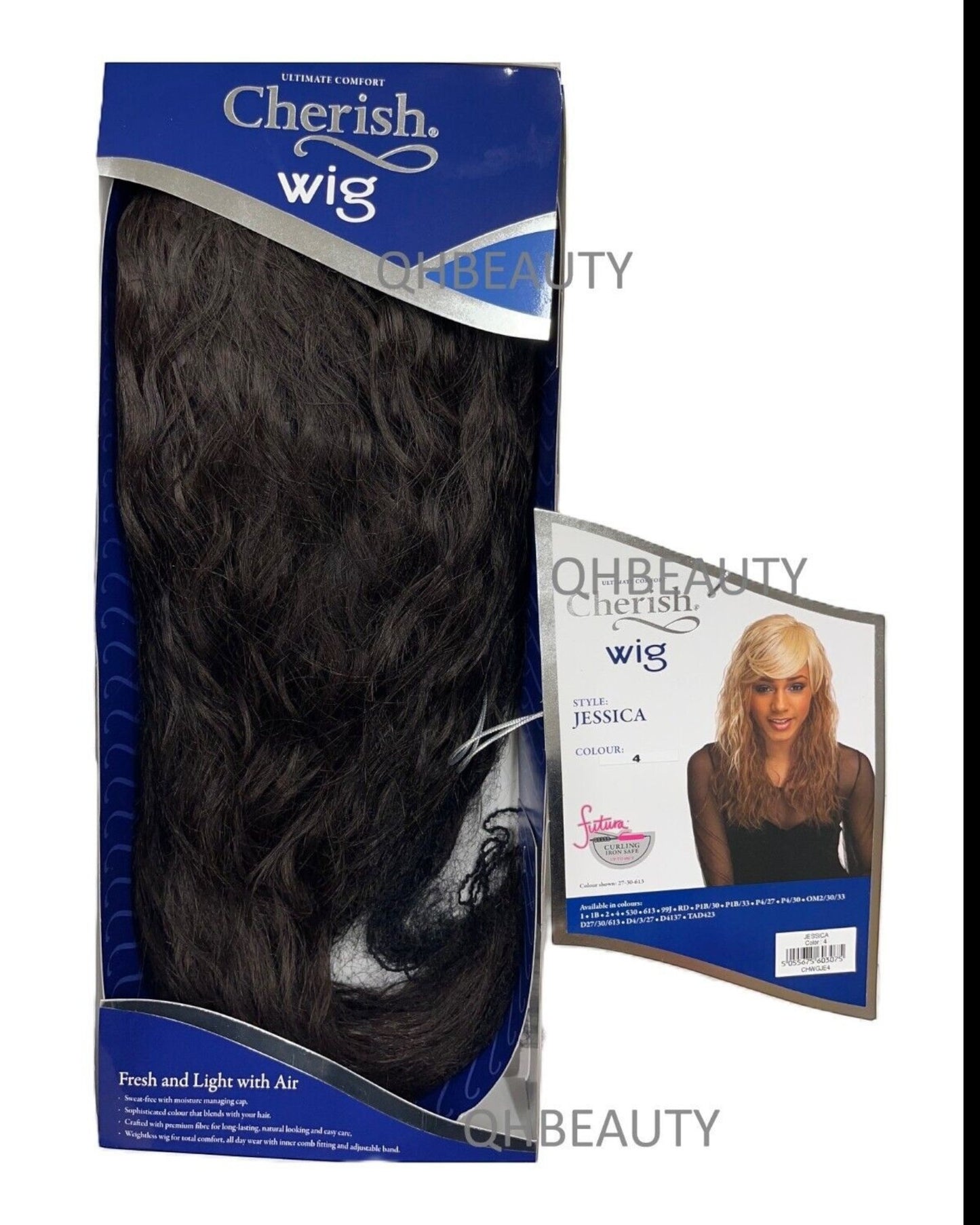 Cherish Synthetic Natural Look Long Wavy Curly Hair Wig - Jessica