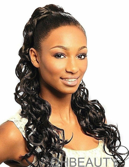 Cherish Synthetic Drawstring Long Curly Ponytail Hair Extension - ITALIAN GIRL