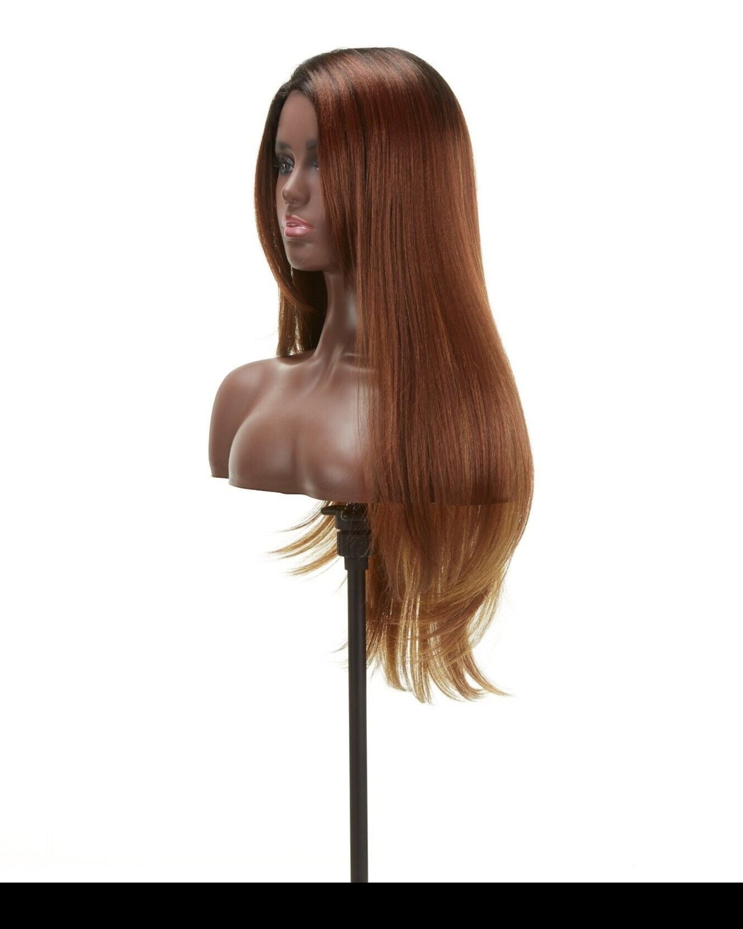 Impression Synthetic Invisible Part Long Straight Lace Front Hair Wig - Destiny