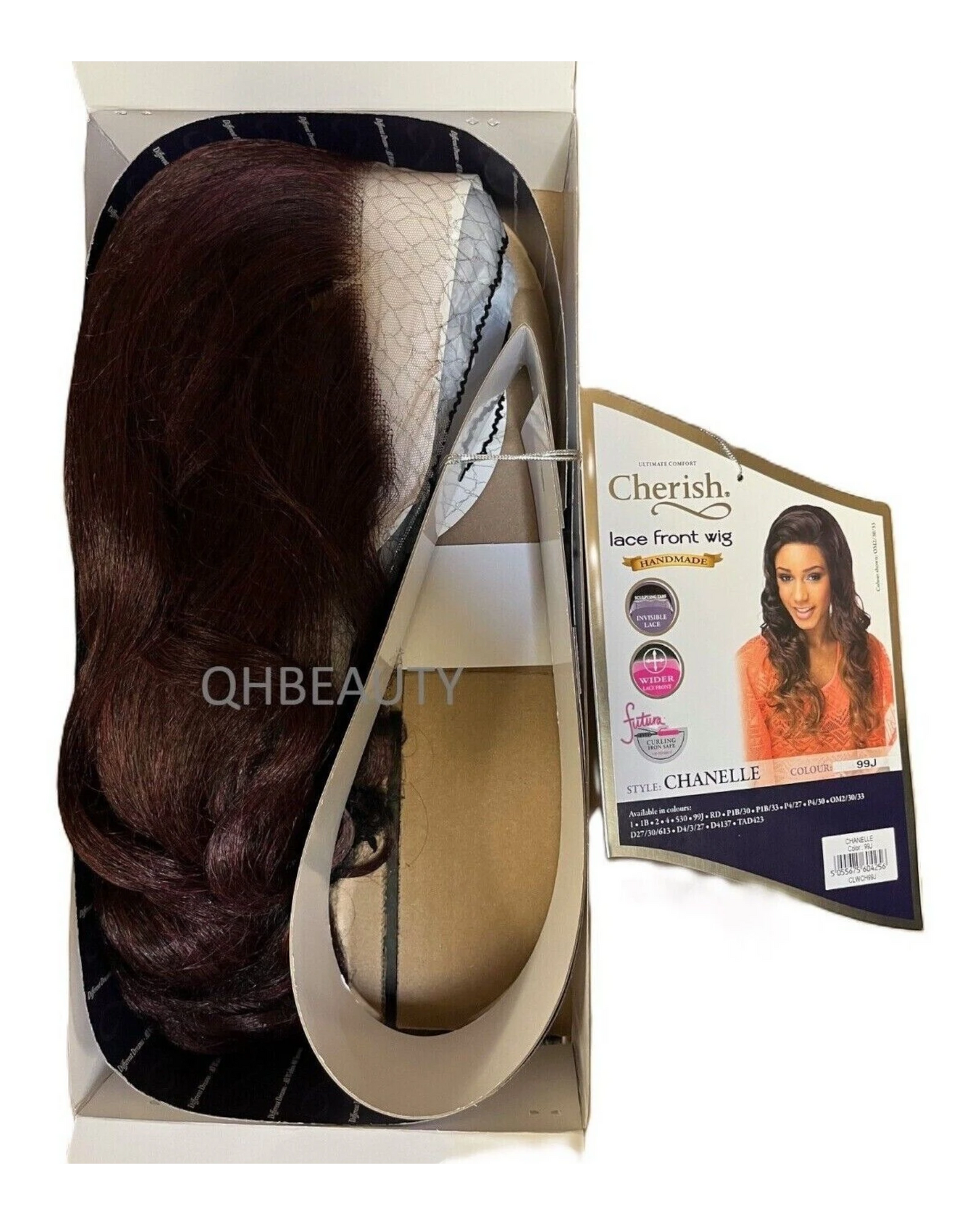 Cherish Synthetic Wider Lace Front Hand Made Long Curly Hair Wig - Chanelle