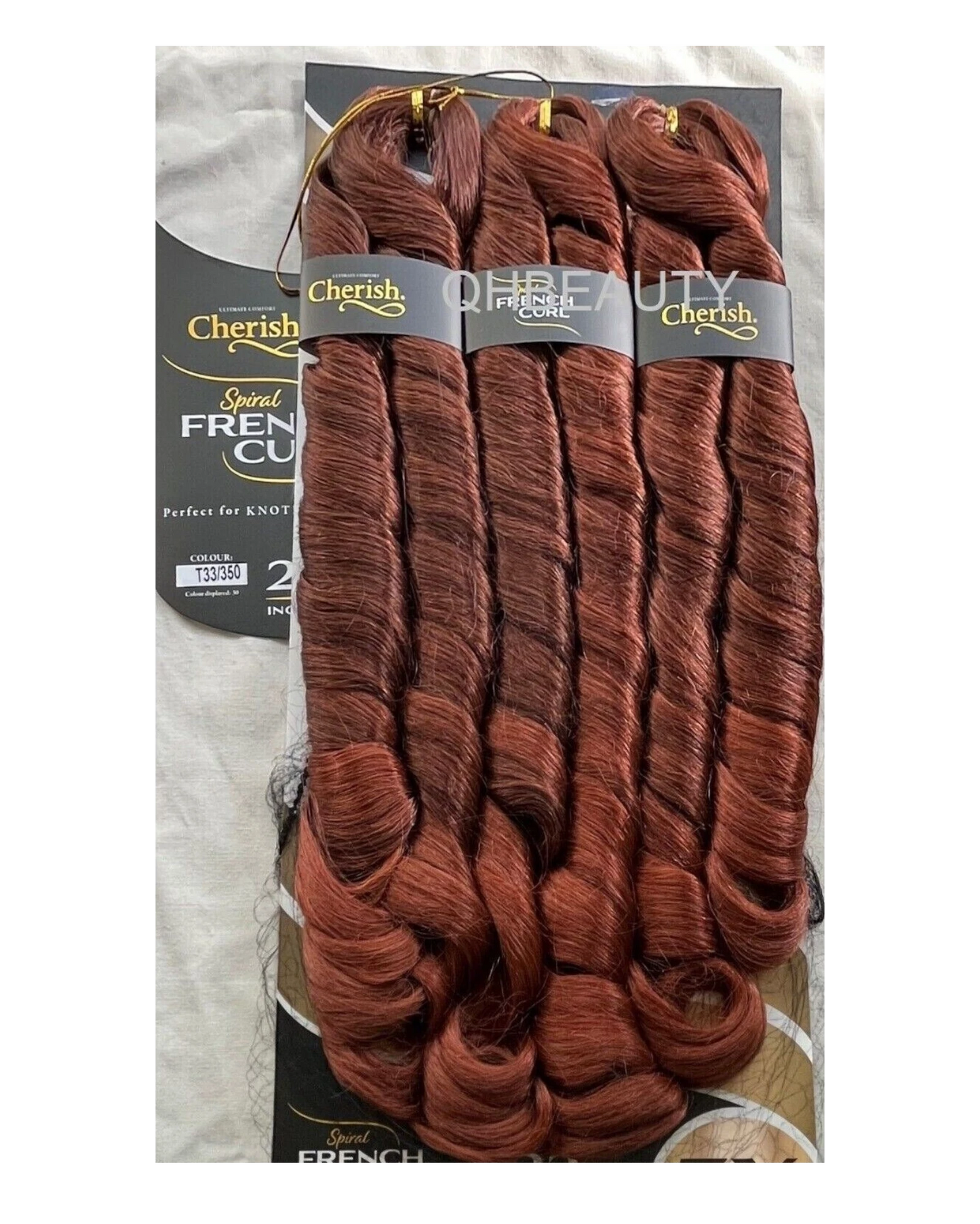 CHERISH SYNTHETIC CURLY HAIR EXTENSION BRAID - 3 x SPIRAL FRENCH CURL 28 INCHES